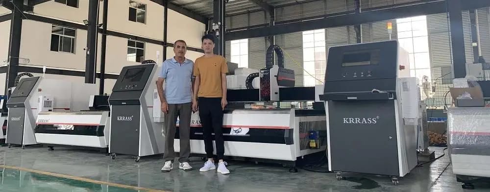 Laser-cutting machine customers from Uzbekistan visit us