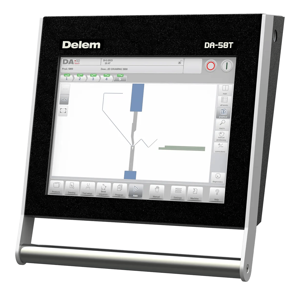 Pictures CNC Press Brake DELEM DA-58T Controller