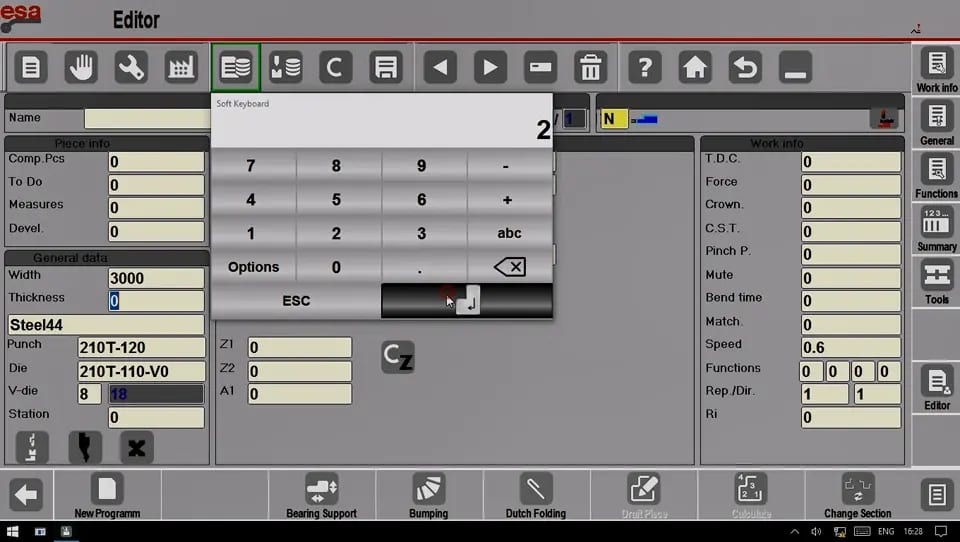 Pictures Input sheet thickness