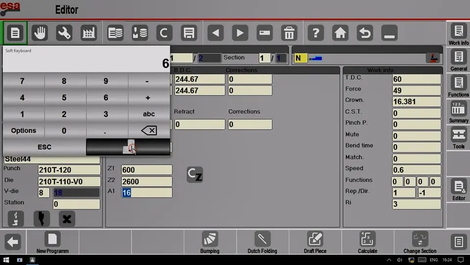Pictures Test the operation of the A1 axis