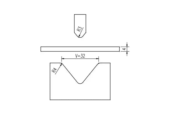 Pictures Free Bending with sharp angle punch