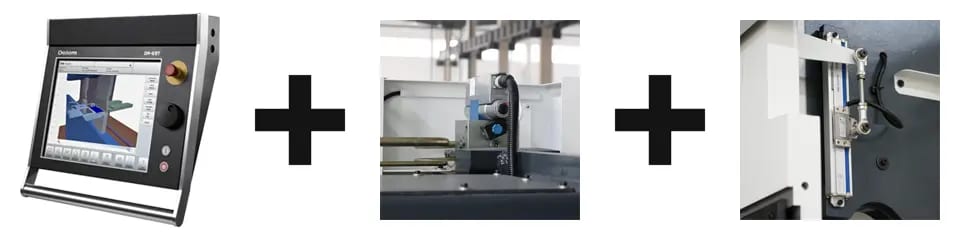 Pictures The synchronous control system of the Electro-Hydraulic synchronous CNC press brake