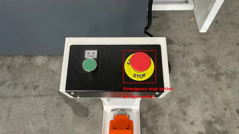 Pictures Emergency stop button on foot switch