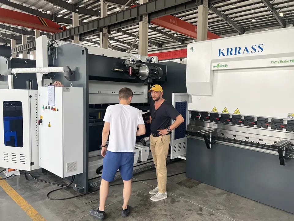Russian press brake customers visit KRRASS factory