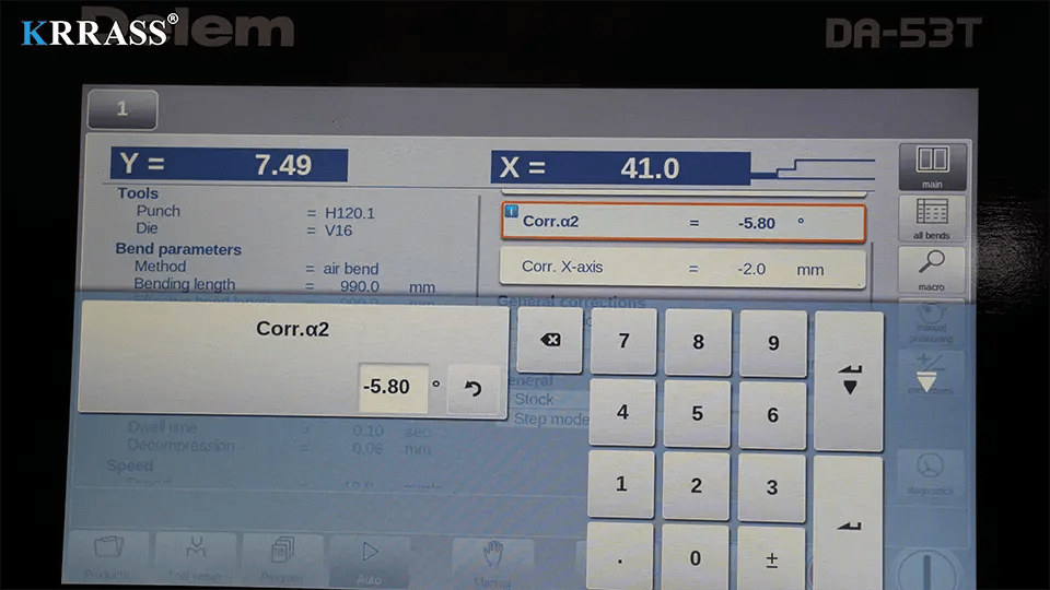 Pictures Use DA-53T CNC press brake for bending and correction 05