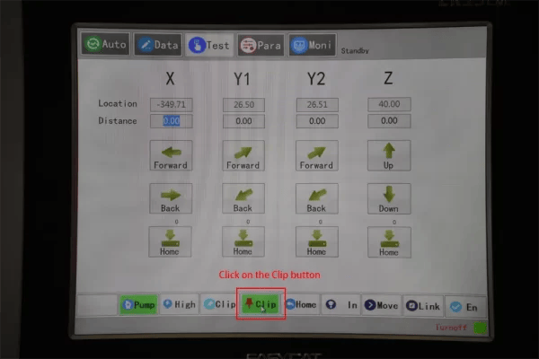 Click on the Clip button