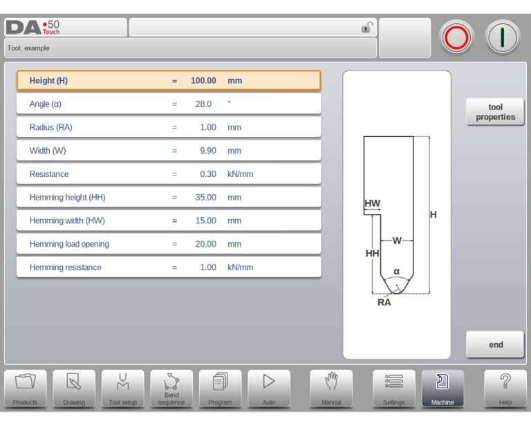 Pictures DA58T Create Air + hem bend punch