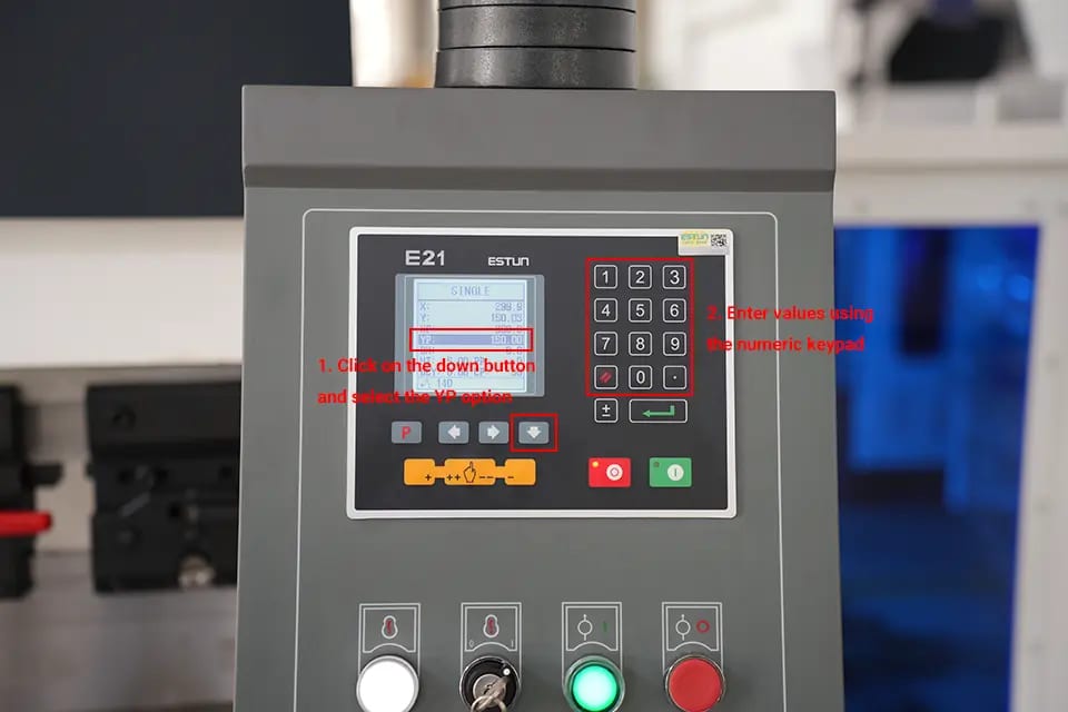 Pictures Enter values using the numeric keypad