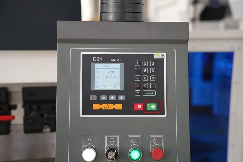 Pictures Start button on the controller panel