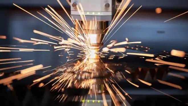 Sheet metal laser cutting machine process