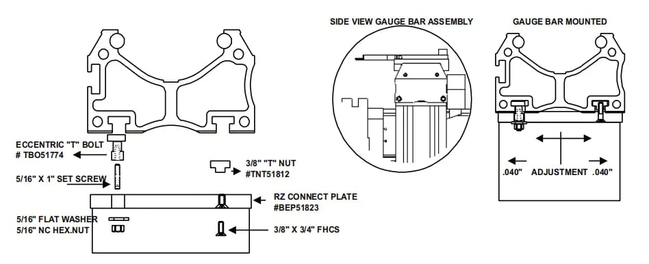 Backstop Bar Horizontal Adjustment