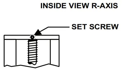 Backstop Bar R-Axis Adjustment