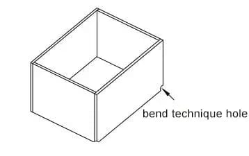 Pictures Figure 26 Bending corner process hole
