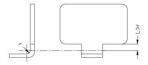 Pictures Figure 28 The bend zone should avoid the location of the sudden change of the part