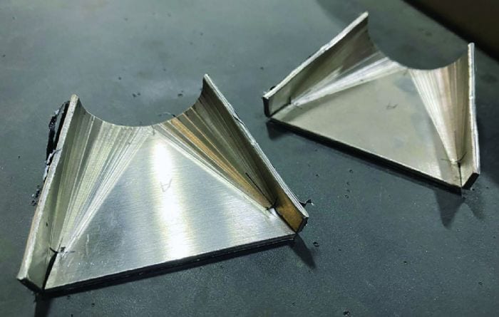 Need to make large-radius bends but don’t have specialized tooling?  Step bend them.