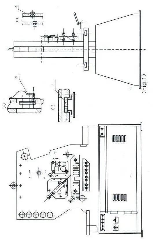 Hydraulic Ironworker Bed Drawing
