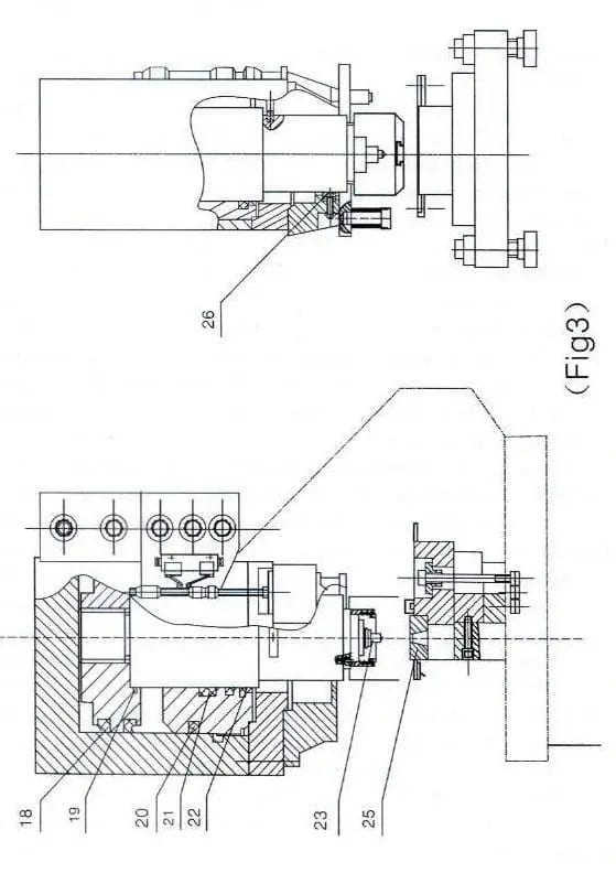 Hydraulic Ironworker Punching Hole Drawing