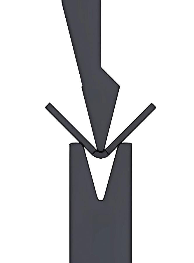 Pictures FIGURE 5 Air bending to a radius equal to one material thickness can look fairly sharp to the naked eye, especially in thin material.
