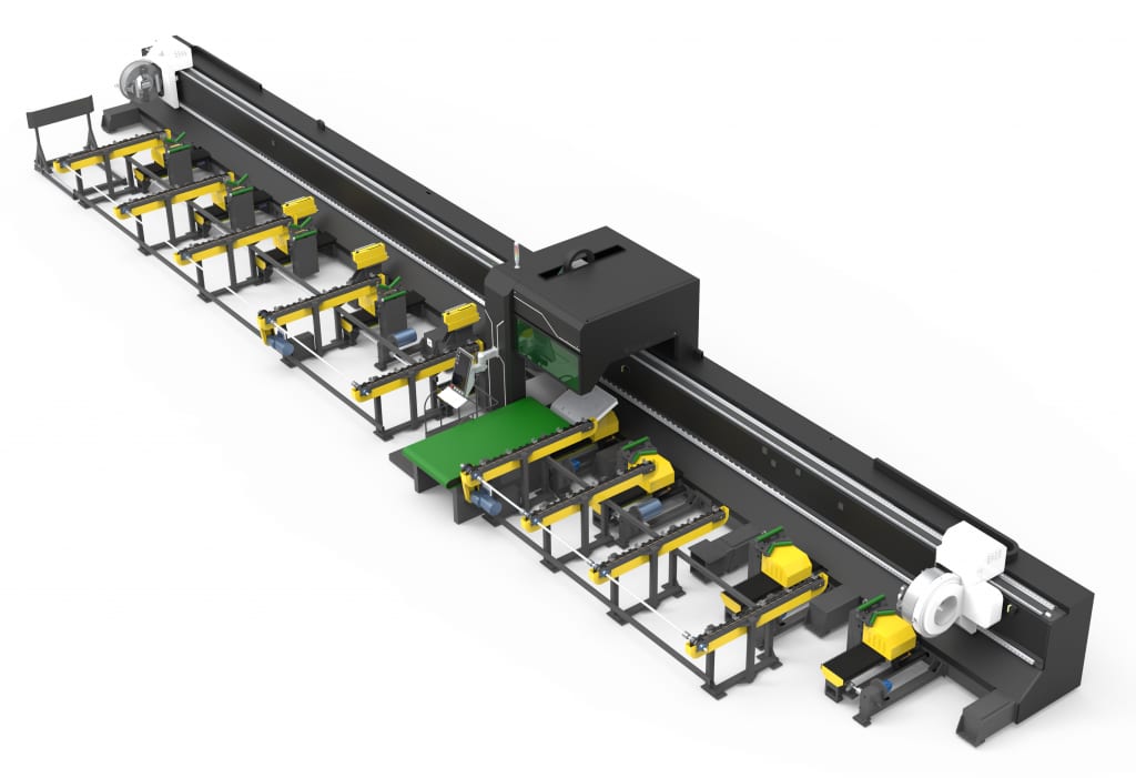 Laser tube cutting machine three chucks Laser tube cutting machine three chucks