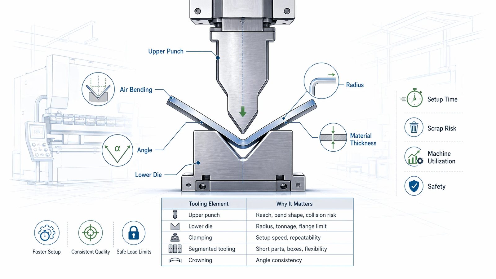 Pictures What press brake tooling means in real production