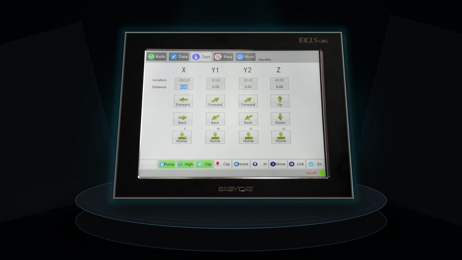 نظام التحكم Easycat EK15 CNC لآلة الحز الأفقي V