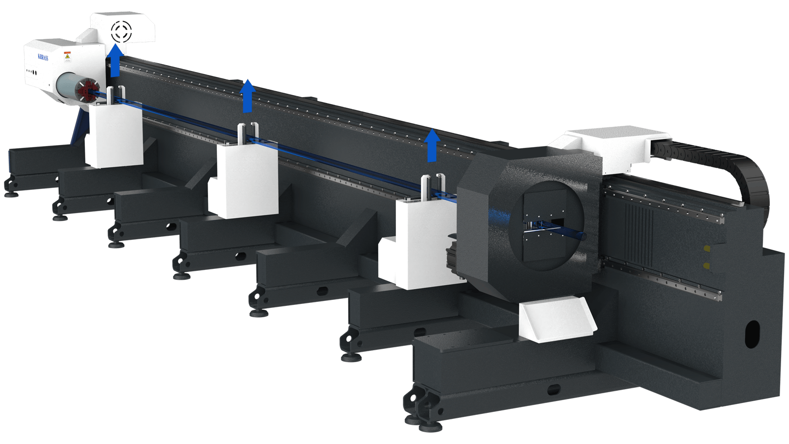 Support de rouleau de servomoteur Tube Cut