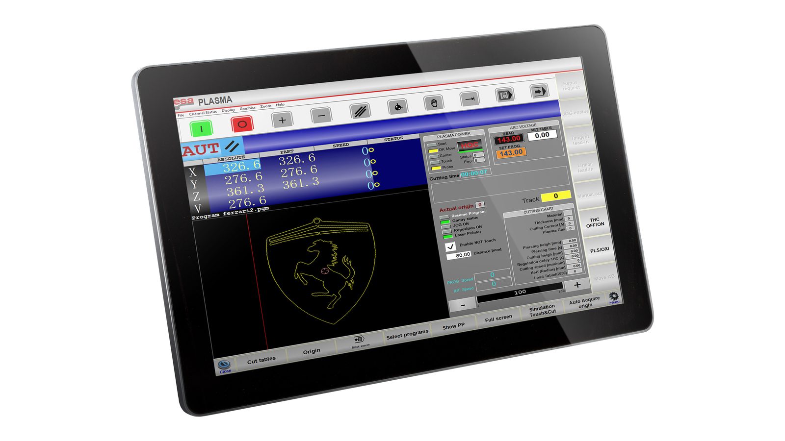 Hypertherm Edge Connect CNC control for plasma cutting