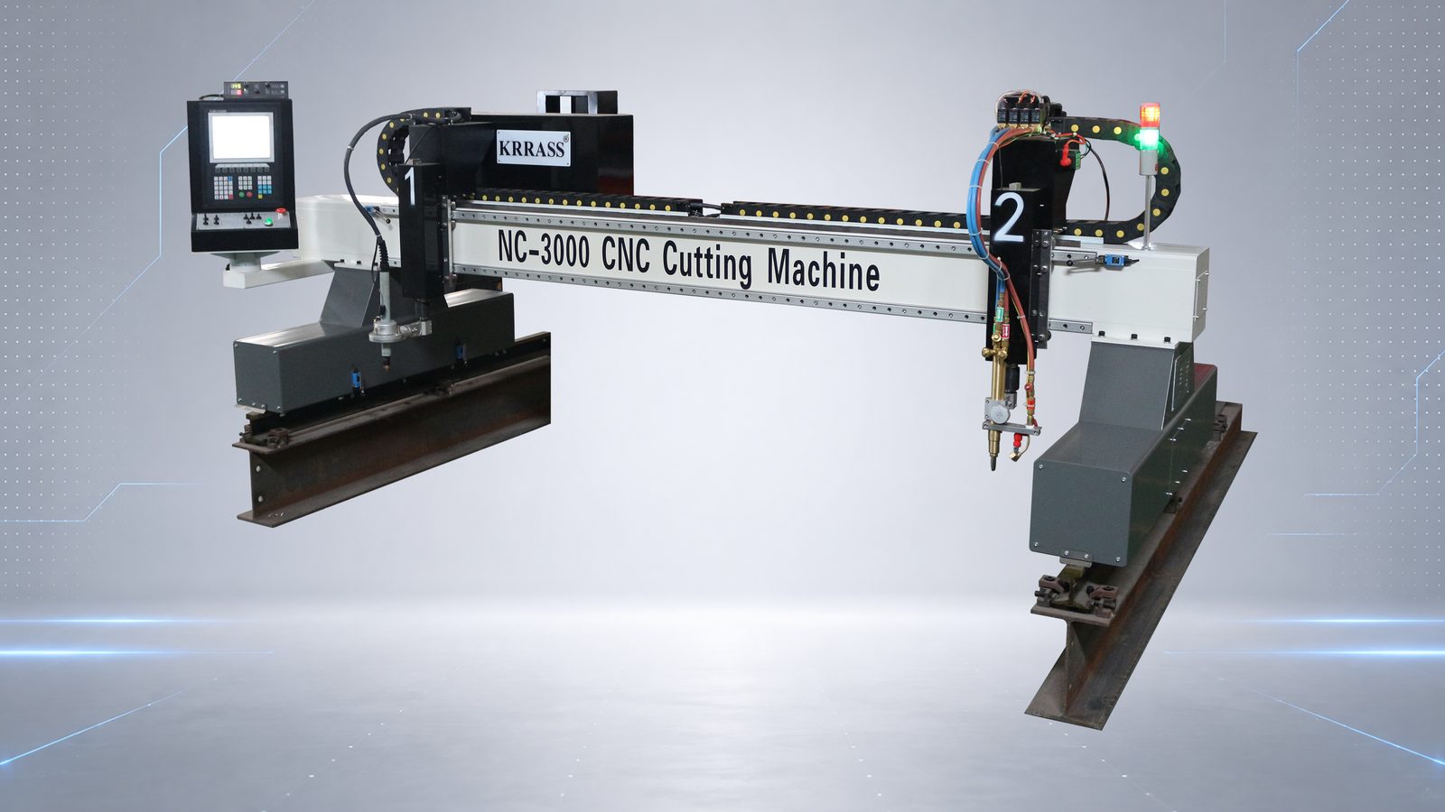 Oxy plasma and flame carbon steel cutting machine