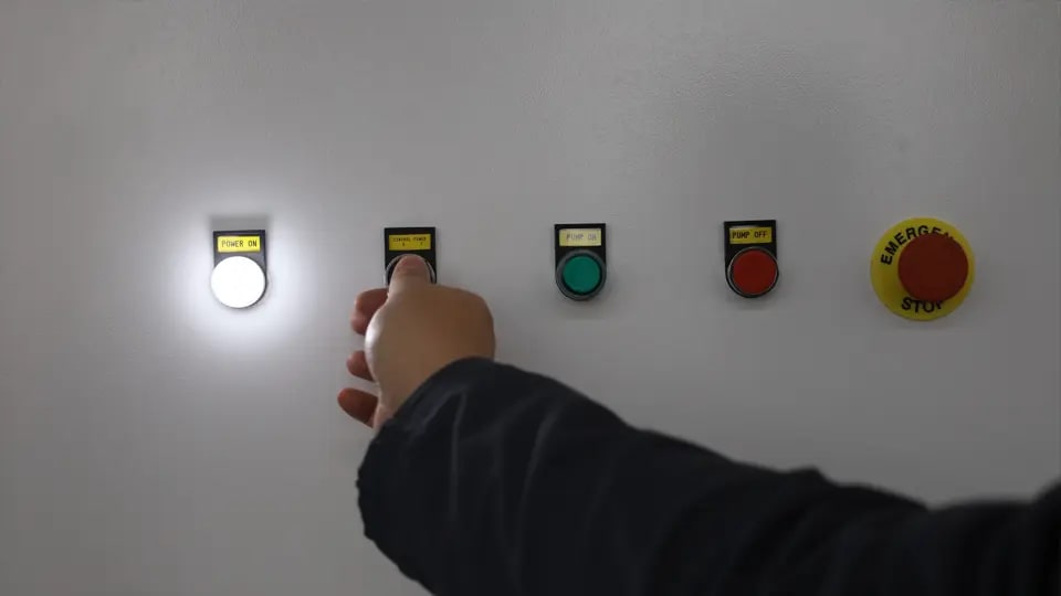 Turn on the power switch