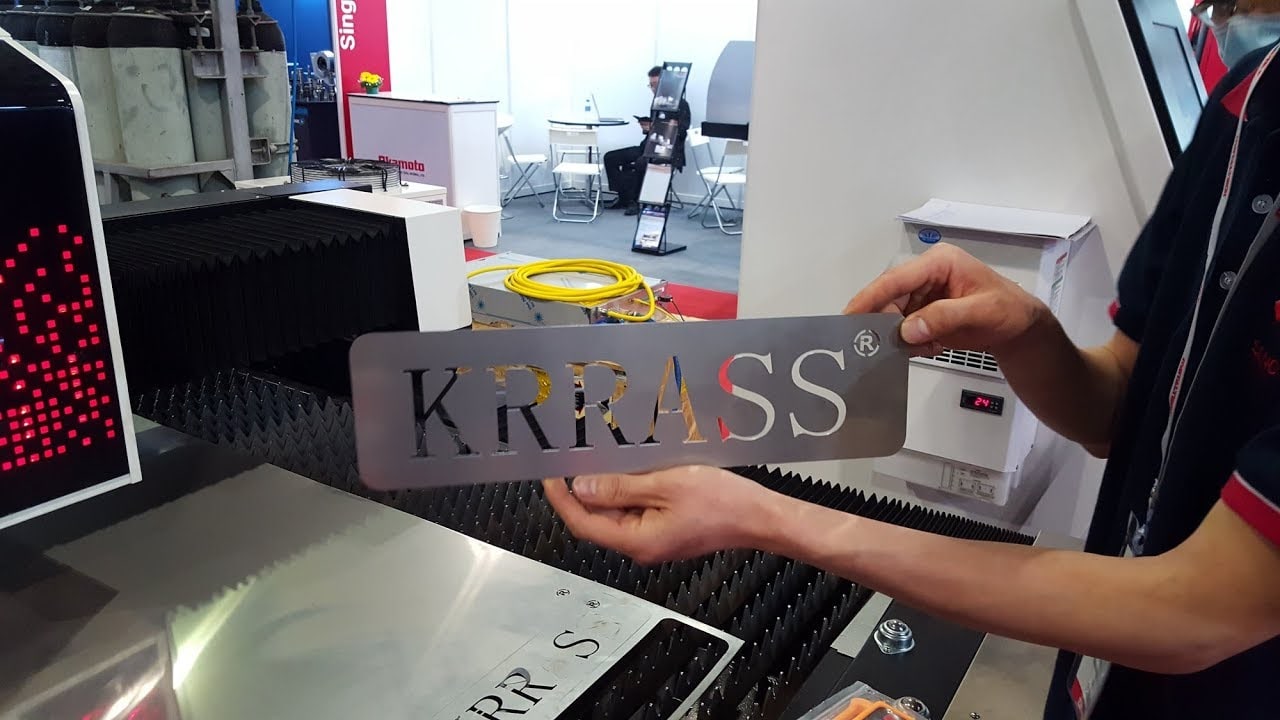 China small fiber laser cutting machine from Krrass