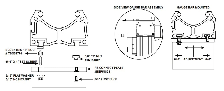 Backstop Bar Horizontal Adjustment