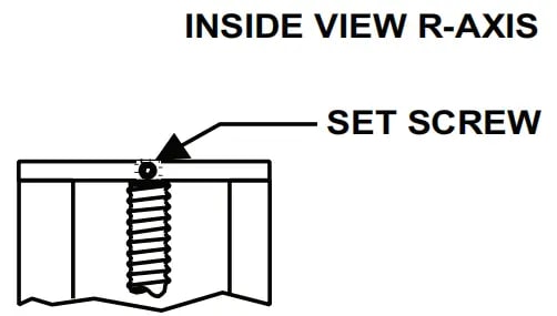 Backstop Bar R-Axis Adjustment
