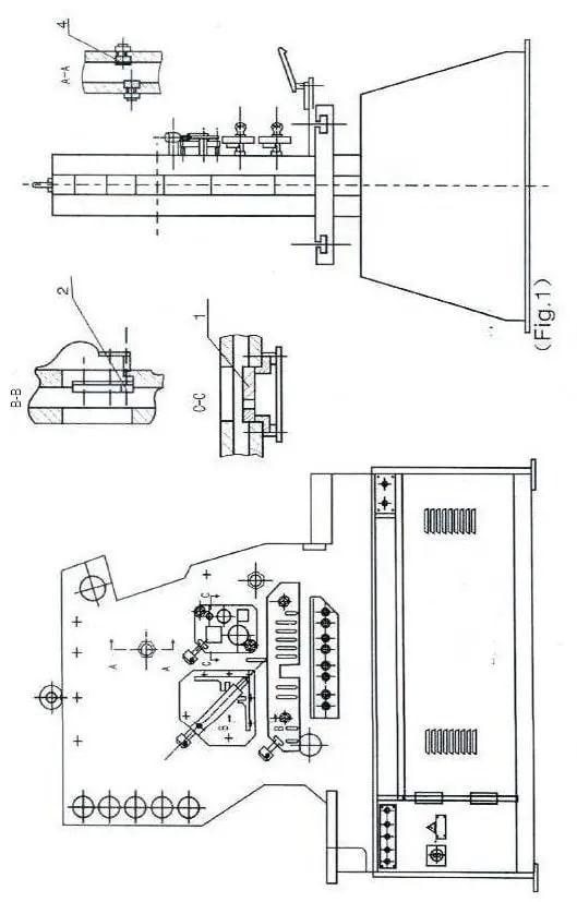 Hydraulic Ironworker Bed Drawing