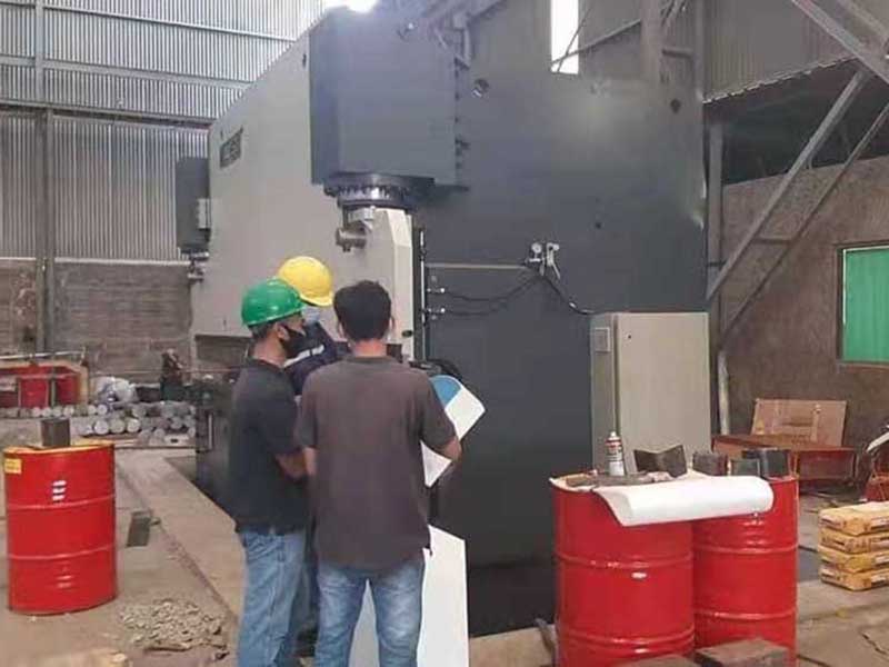 WC67K-600T6000 NC Press Brake Was Successfully Installed and Tested in Indonesia