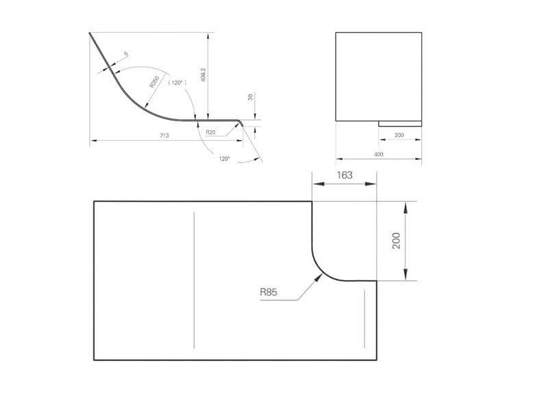 Hydraulic press brake bending arc workpiece method