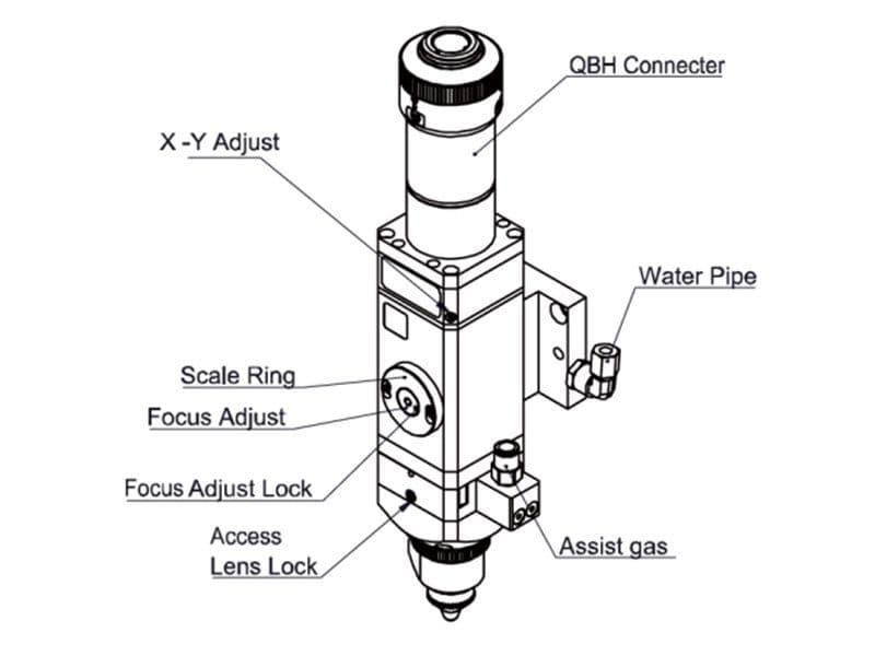 Raytools 3KW Auto-focusing Fiber Laser Cutting Head User Manual