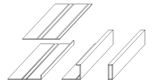 Fig.1 V-grooving bend forming process