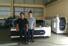 3000W(3KW) Fiber laser cutting machine price - Pictures 42 Customer receives machine