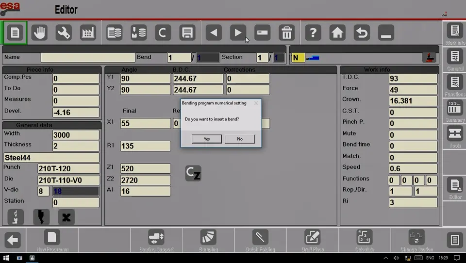 Add the second work step