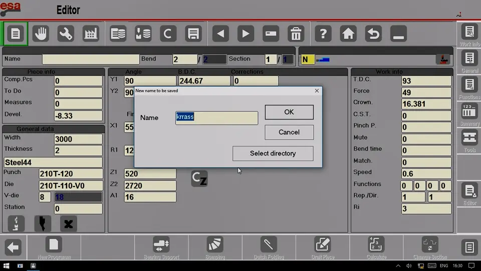 Enter Program Name and save