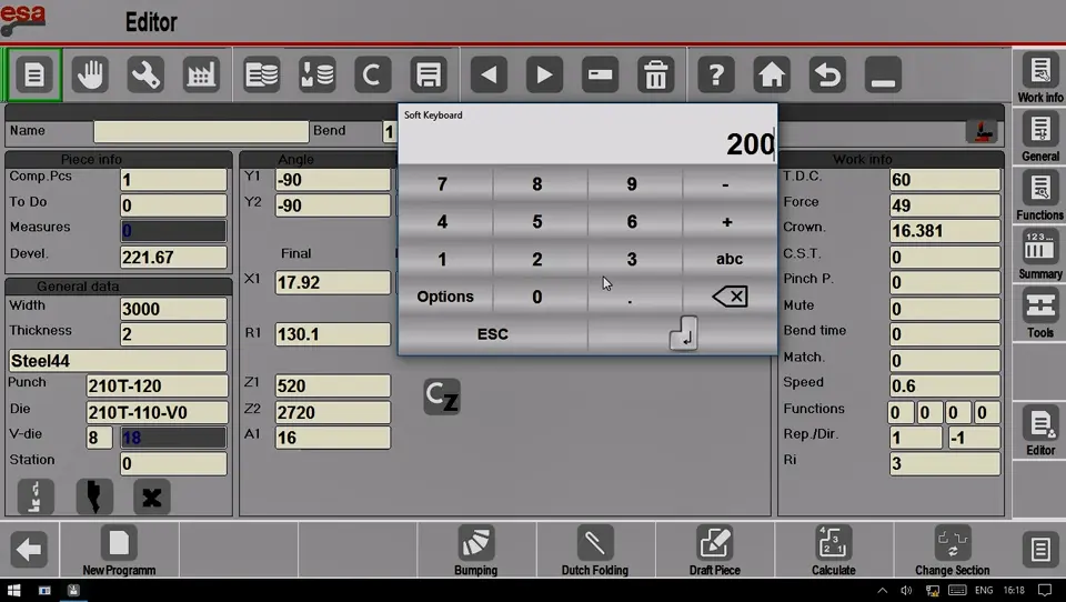 Test the operation of the X-axis