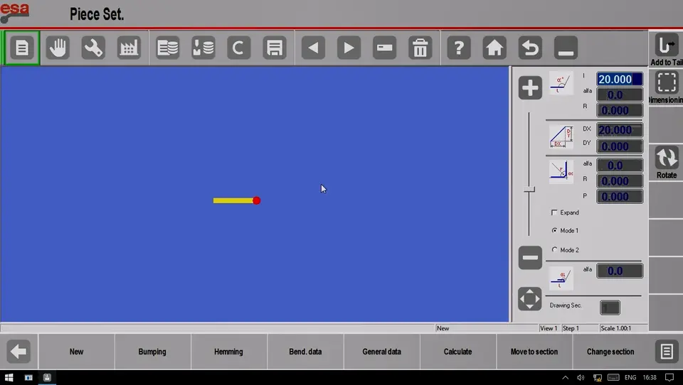 Use graphics to generate the final bending program
