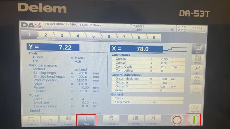 DA-53T auto page