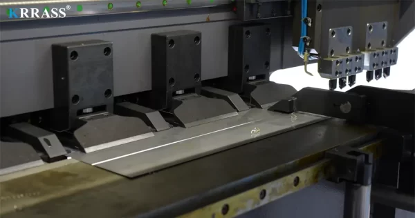Operation process of vertical V grooving machine