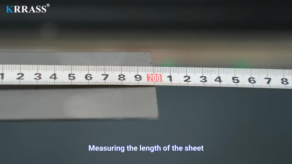 1. Measuring the length of the sheet