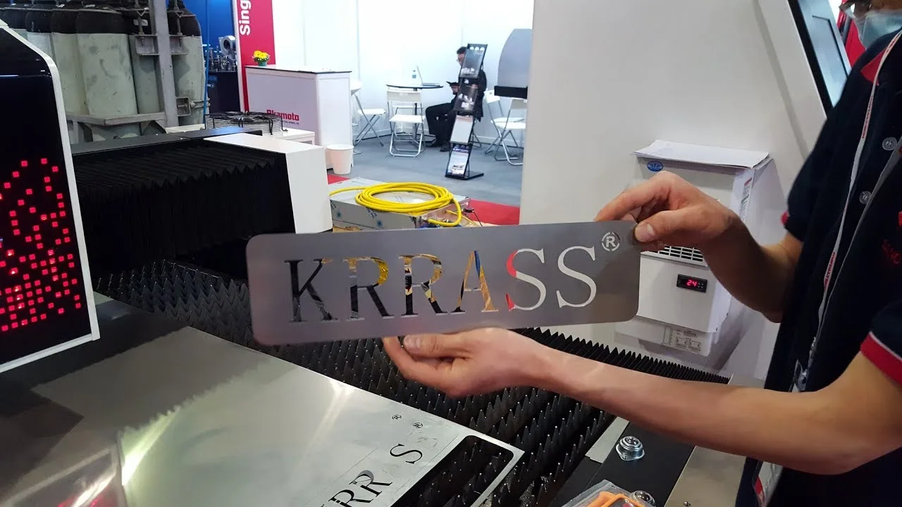 China small fiber laser cutting machine from Krrass