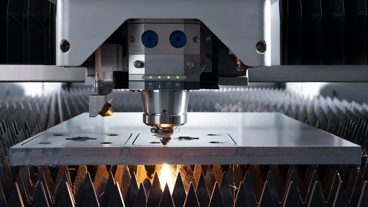 Laser cutting machine for steel