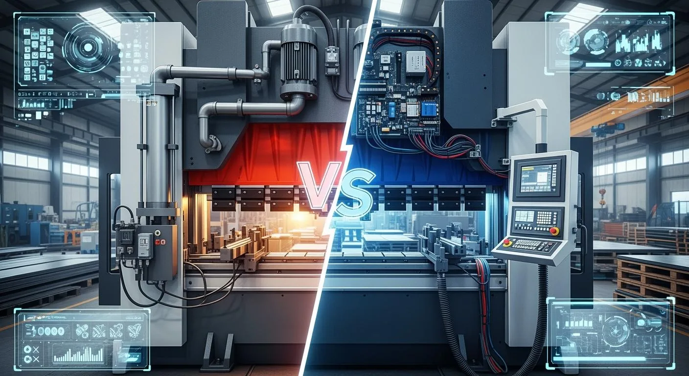 Which CNC 200-Ton Press Brake Wins Hydraulic or Electronic