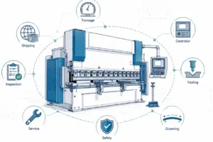 كيفية تقييم مكبس ثني CNC معروض للبيع من مورد خارجي