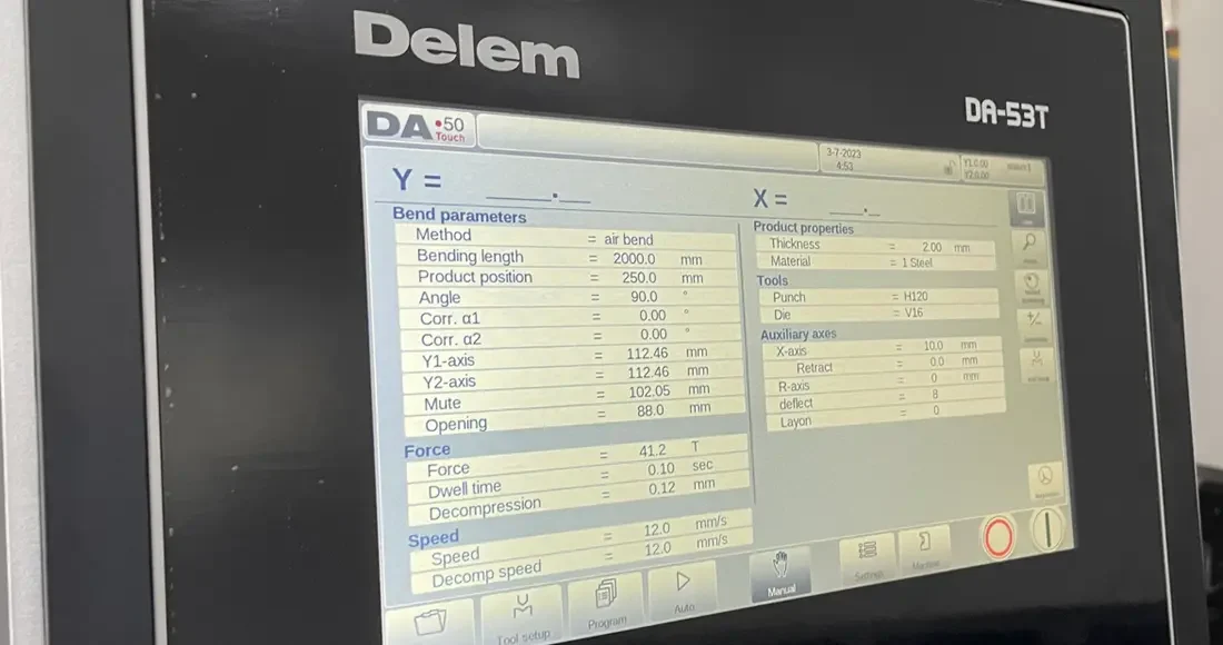 DELEM DA-53T Controller Manual Page